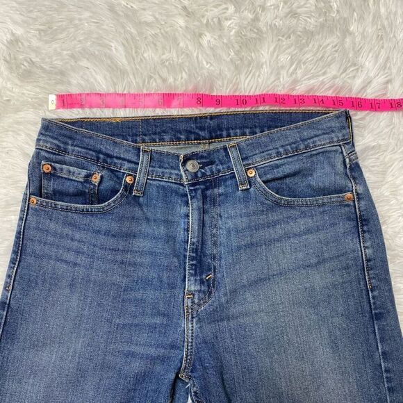 Levis 505 Jeans Mens 30x32 Straight Leg Blue Denim - Picture 7 of 10